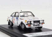 Trofeu Ford england Escort Mkii (nočná verzia) N 9 Rally 1000 Lakes 1976 A.vatanen - A.aho 1:43 Biela červená