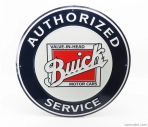 Edicola Príslušenstvo Kovový okrúhly tanier - Buick Service 1:1 bielo modrý