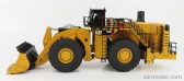 Dm-models Caterpillar Cat994k Ruspa Gommata - škrabací traktor - kolesový nakladač - konfigurácia Rock 1:50 žltá čierna