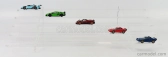 Atlantic Vetrina display box Espositore - Pre 36 Cars 1/64 Lungh.lenght Cm 50.0 X Largh.width Cm18.8 X Alt.height Cm 13.5 (altezza Utile Tra I Ripiani Cm Inner Height Among Shelves) 1:64 Plastic Display