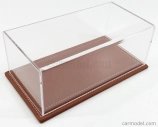 Atlantic Vetrina display box Maranello Base In Pelle - Leather Base Cuoio - Lungh.lenght Cm 23 X Largh.width Cm 12 X Alt.height Cm 8.5 (altezza Interna 7.7 Cm ) 1:24 Plastic Display