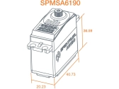 Spektrum servo A6190 8.3kg.cm 0.13s/60° MG HV