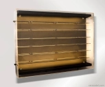 Atlantic Vetrina display box Espositore - Pre 120 Cars 1/64 Lungh.lenght Cm 89.0 X Largh.width Cm 8.0 X Alt.height Cm 61.0 (altezza Utile Tra I Ripiani Cm 4.5 Inner Height Among Shelves) 1:64 Plastic Display