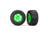 Traxxas kolo 4.3/5.7", disk zelený, pneu Maxx AT (pár)