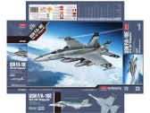 Academy McDonnell F/A-18E USN VFA-195 Chippy Ho (1:72)