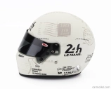 Mini helmet Bell helmet Casco Helmet Hp7 Tribute 24h Le Mans 1:2 Bílá