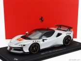 Bbr-models Ferrari Sf90 Xx Stradale 2024 - Con Vetrina - S vitrínou 1:18 Bianco Artico - White Met Orange Black