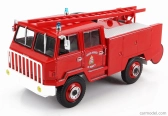 Edicola Berliet Ff 4x4 Cisterna 1971 - Hasičské auto - Vigili Del Fuoco - Feuerwehr 1:43 Červená biela strieborná