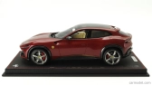 Bbr-models Ferrari Purosangue Suv Panoramic Roof 2022 - Con Vetrina - S vitrínou 1:18 Rosso Mugello - Red Met
