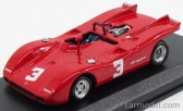 Najlepší model Fiat Abarth 2000 Spider N 3 2. Majstrovstvá Európy 2-litrov Salzburgring 1970 D.quester 1:43 Červená