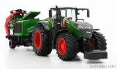Bburago Fendt Vario 1050 Tractor With Cultivator Trailer 2016 1:50 Zelená Šedá Červená