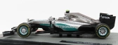 Edicola Mercedes gp F1  W07 Hybrid Amg Petronas N 6 World Champion Season 2016 Nico Rosberg 1:43 Stříbrná Zelená