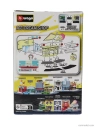 Bburago Accessories Diorama – Set Ice Cream Shop With Volkswagen T6 Minibus 2018 1:43 svetlomodro-biela