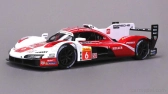 Bburago Porsche 963 9rd 4.6l Turbo V8 Team Porsche Penske Motorsport N 6 4th 24h Le Mans (pole Position) 2024 Kevin Estre - Andre Lotterer - Laurens Vanthoor 1:24 Červená Bílá Černá