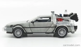 Jada De lorean Time Machine - Back To The Future 2 - Ritorno Al Futuro 2 - With Hoover Mode And Lights 1:24 Silver