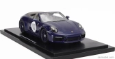 Spark-model Porsche 911 992 Carrera S Cabriolet Open N 11 2024 - La Carrera Panamericana 1952 - Con Vetrina - S vitrínou 1:18 Blue
