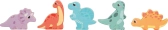 malá noha Drevené pamäťové puzzle Dino