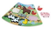 2Kids Toys Dřevěné puzzle Veselá farma propojitelné