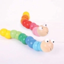 Bigjigs Toys Dřevěný barevný červík 1 ks