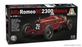 Italeri Alfa romeo F1 8c 2300 Monza N 28 Winner Monaco Gp 1932 Tazio Nuvolari 1:12 červená