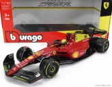 Bburago Ferrari F1-75 Scuderia Ferrari N 16 2022 Charles Leclerc 1:18, červená