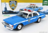 Greenlight Chevrolet Caprice Police New York City Departiment 1990 1:18 Svetlomodrá Biela