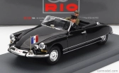 Rio-models Citroen Ds19 Cabriolet Osobný automobil Generál Charles De Gaulle Návšteva Džibuti 1959 1:43 Čierna