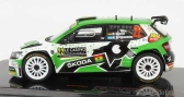 Ixo-models Škoda Fabia Rally2 Evo N 22 Rally Montecarlo 2021 M.wilkison - M.der Ohannesian 1:43 Biela Zelená Čierna