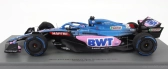 Spark-model Renault F1 A522 Team Alpine Bwt N 14 Monaco Gp 2022 Fernando Alonso - Con Vetrina - S vitrínou - Špeciálna krabica 1:18 Modrá Ružová