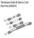 HBP240574 - Terranaut Axle & Servo Link