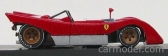 Brumm Ferrari 312 Pb Prototipo 1971 1:43 Červená