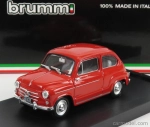 Brumm Fiat 600d Berlin 1960 1:43 Rosso Corallo - červená