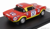 Trofeu Fiat 124 Abarth (night Version) N 57 Rally 1000 Lakes 1974 Marketta Oksala - Terttu Aho 1:43 Červená Žlutá