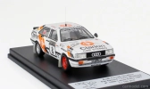Trofeu Audi Quattro Coupe N 8 Rally 1000 Lakes 1987 Per Eklund - Dave Whittock 1:43 Bílá Modrá Oranžová