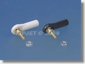2437 Kulový čep V1, pr.5mm, M2,5/M2,5 Krátký Černý 6ks