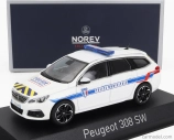 Norev Peugeot 308 Sw Station Wagon Police Municipale 2018 1:43 Biela