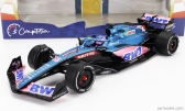 Solido Renault F1 A522 Team Alpine Bwt N 14 Monaco Gp 2022 Fernando Alonso 1:18 Modrá Ružová