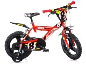 DINO Bikes - Detský bicykel 14" červený