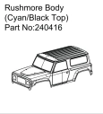 HBP240416 - Rushmore Body (Cyan/Black)