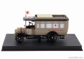 Rio-modely Fiat 15bl Truck Ambulanza C.r.i. Croce Rossa Italiana 1911 1:43 Vojenská béžová