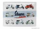 Edicola Accessories 3d Metal Plate - Piaggio Vespa Collage 1:1 Bílá Červená Modrá