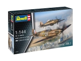 Plastic ModelKit letadlo 03771 - Supermarine Spitfire Mk.Ia & Hawker Hurricane Mk.I (1:144)