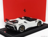 Bbr-models Ferrari Sf90 Xx Stradale Spider 2024 - Con Vetrina - With Showcase 1:18 Bianco Cervino - Bílá Černá