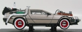 Sun-star De lorean Time Machine - Back To The Future 3 - Ritorno Al Futuro 3 1:18 Silver