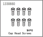 1330660 - Cap Head Screws M4*8 (8)