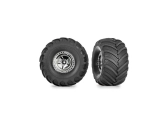 Kolesá Traxxas 1,3", chrómové disky, pneumatiky Terra Groove (2)