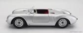 Porsche 550a Spider 1956 v mierke 1:12 strieborný