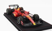 Bbr-models Ferrari F1  Sf-23 Team Scuderia Ferrari N 55 Pole Position 3rd Monza Italy Gp 2023 Carlos Sainz - Con Vetrina - With Showcase 1:18 Červená Černá Žlutá