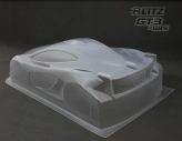 Lexanová karoséria číra BLITZ 1/8 GT3 GBS vrátane krídla, hrúbka 0,7 mm