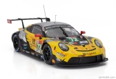Ixo-models Porsche 911 991-2 Rsr Team Hubauto Racing N 72 24h Lemans 2021 Maxime Martin - Alvaro Parente - Dries Vanthoor 1:18 Žlutá